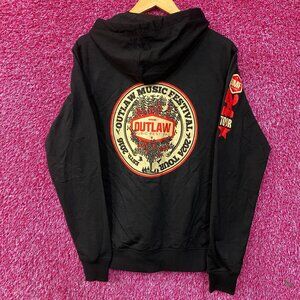 Willie Nelson Outlaw Music Festival 2024 Zip-Up Hoodie Small